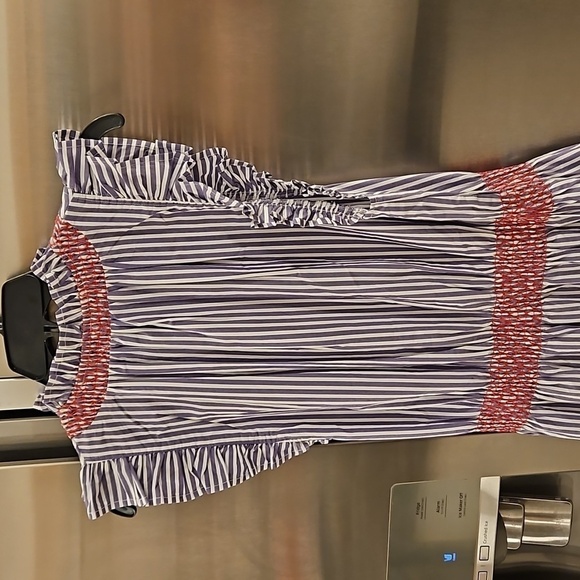 💕CLARE V. ANTHROPOLOGIE💕 Joelle Dress ~ Lilac Striped Print Large L NWT - Picture 14 of 16